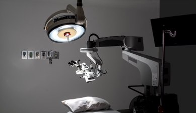 Surgical eye center medical equipment.